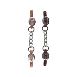   1/2" Latigo Kurb Egylánc SS Csattal, one size, sötétbarna