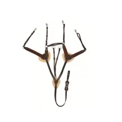 HKM ötpontos szügyelő - sötétbarna, póni