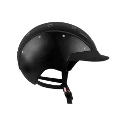   CAP CASCO MASTER 6 BŐRBŐL KÉSZÜLT OLDALAKKAL ÉS ZSÁKOS KÖZÉPPONTBAN, S (54-56 cm), fekete
