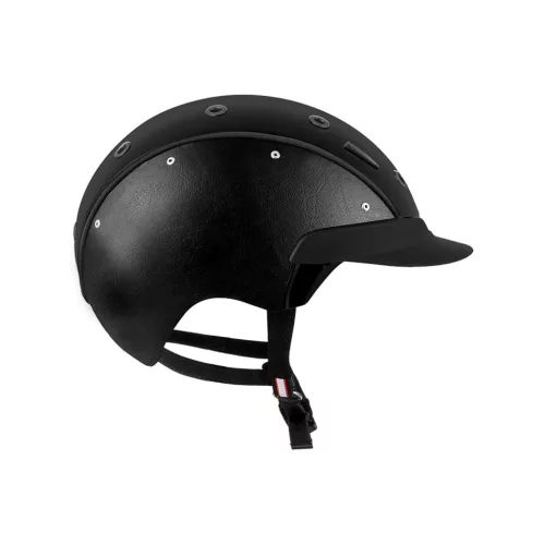 CAP CASCO MASTER 6 BŐRBŐL KÉSZÜLT OLDALAKKAL ÉS ZSÁKOS KÖZÉPPONTBAN, S (54-56 cm), fekete