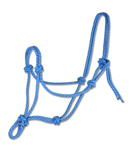 Waldhausen csomózott kötőfék - azúrkék, Full