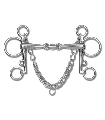Waldhausen kétszer tört pelham zabla - 13.5 cm