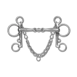 Waldhausen kétszer tört pelham zabla - 14.5 cm