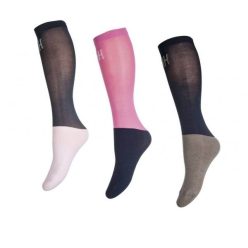   HKM Microcotton lovaglózokni 3 pár - pink-tengereszkék-szürke, 41-43