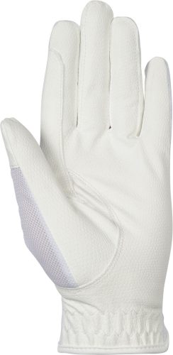 HKM Style nyári lovaglókesztyű - fehér, XS