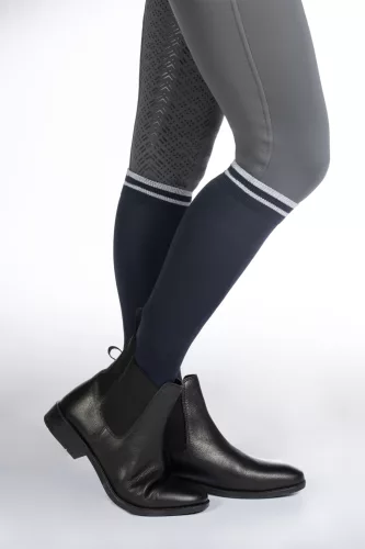 HKM Lurex lovaglózokni - fekete, 39-42