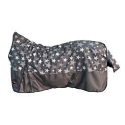   HKM Pittsburgh Stars magasított nyakú karámtakaró 300g - világosszürke, 155 cm