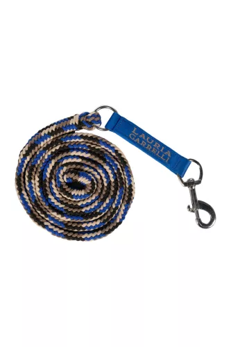 HKM Amalfi vezetőszár - karabinerel, kék (6500) 180 cm