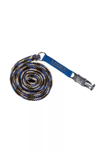 HKM Amalfi vezetőszár - pánikkarabinerel, kék (6500) 180 cm