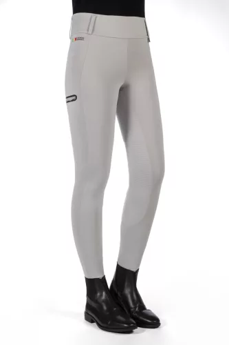 HKM Livigno teliszilikonos lovaglóleggings - szürke, 38