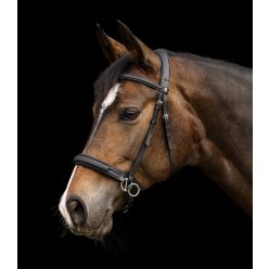   Waldhausen Supersoft X-Line zabla nélküli kantár - fekete, Full