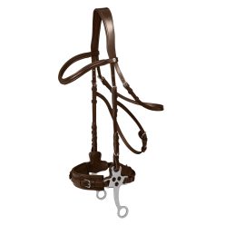 Waldhausen X-Line Hackamore kantár - barna, Full