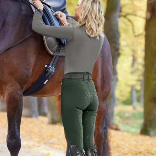 Elt Hella női teliszilikonos lovaglónadrág - sötétbarna, 40