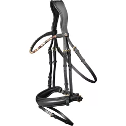 Waldhausen Goldheart X-line kantár - fekete, Full