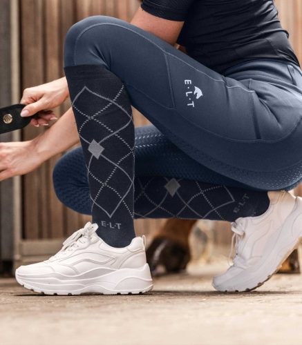 Elt Argyle lovaglózokni - sötétkék, 35-38