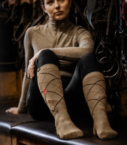 Elt Argyle lovaglózokni - cappucino, 39-42