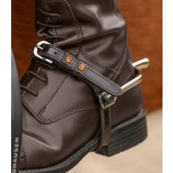 Waldhausen Stone lakkos bőr sarkantyúszíj - sötétbarna