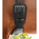Waldhausen Elastic díjlovas bőr heveder - fekete, 55 cm