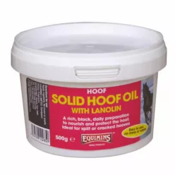   Solid Hoof Oil with Lanolin - Lanolinos fekete színű patazsír gyógyhatású készítmény - 500 gramm tégely