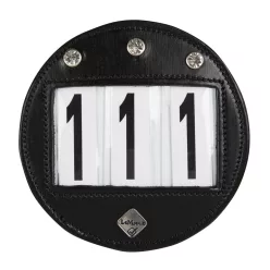 Bridle Number Holder Diamante Black