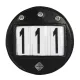 Bridle Number Holder Diamante Black