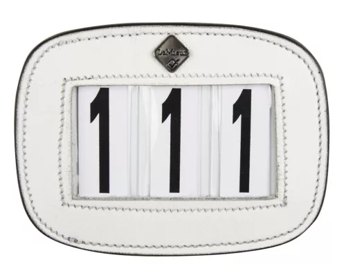 Saddle Number Holder White