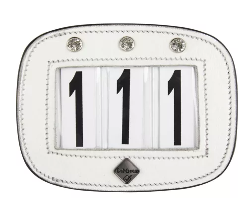 Saddle Number Holder Diamante White