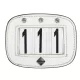 Saddle Number Holder Diamante White