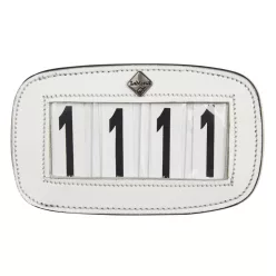Saddle Number Holder White 4 Spaces