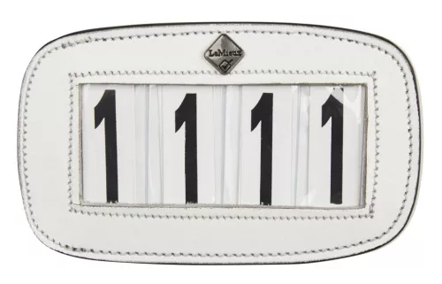 Saddle Number Holder White 4 Spaces