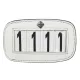 Saddle Number Holder White 4 Spaces