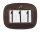 Saddle Number Holder Brown
