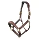 Stitched Leather Headcollar Brown