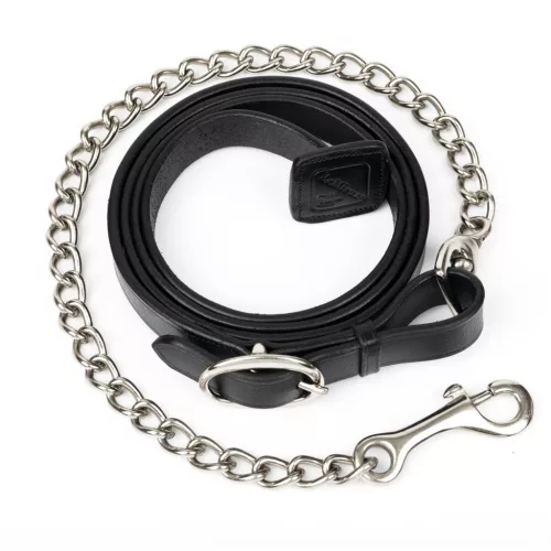 Leather Trot Up Chain Black