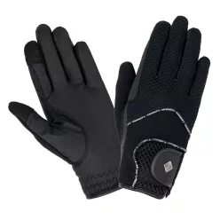 LeMieux 3D Mesh Riding Gloves Black - Large