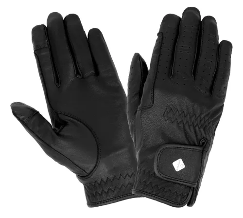 Classic Leather Riding Gloves Black
