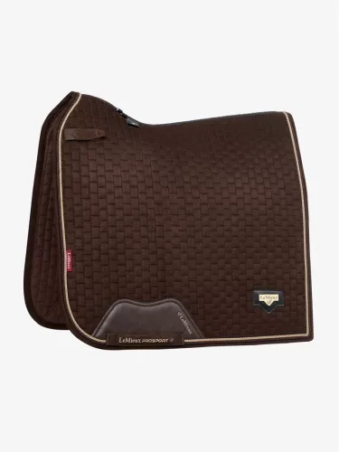 Puissance Suede Dressage Square Brown