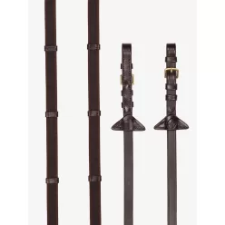 Rubber Grip Continental Reins Havana/Brass