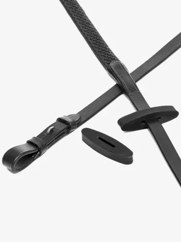 Rubber Rein Stoppers Black