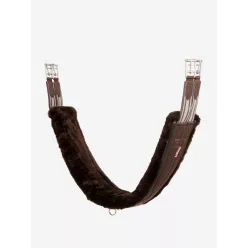 Fleece Lined Anatomic Girth Brown/Brown