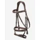 Kudos Double Noseband Bridle Havana/Brass