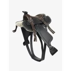 Toy Pony Western Saddle Black