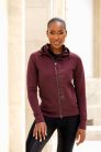 Elite Zip Through Hoodie Burgundy