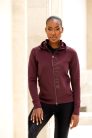 Elite Zip Through Hoodie Burgundy