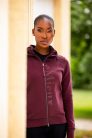 Elite Zip Through Hoodie Burgundy