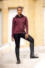 Elite Zip Through Hoodie Burgundy