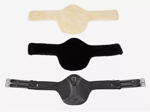 Arika Simuwool Contoured Long Stud Girth Black