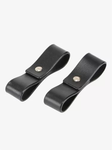 Yard Headcollar Leather Component 2 pk Black