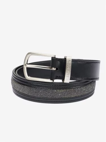 Crystal Insert Belt Black