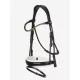 Kudos Patent Rolled Dressage Bridle Brown/White
